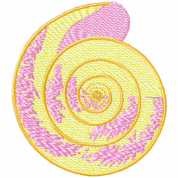 Seashell Embroidery Design 11 Seashell Embroidery Design 11